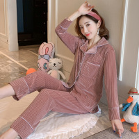波迷娜(BOMINA)情侣睡衣冬季款韩国睡衣女冬套装睡衣加大码服