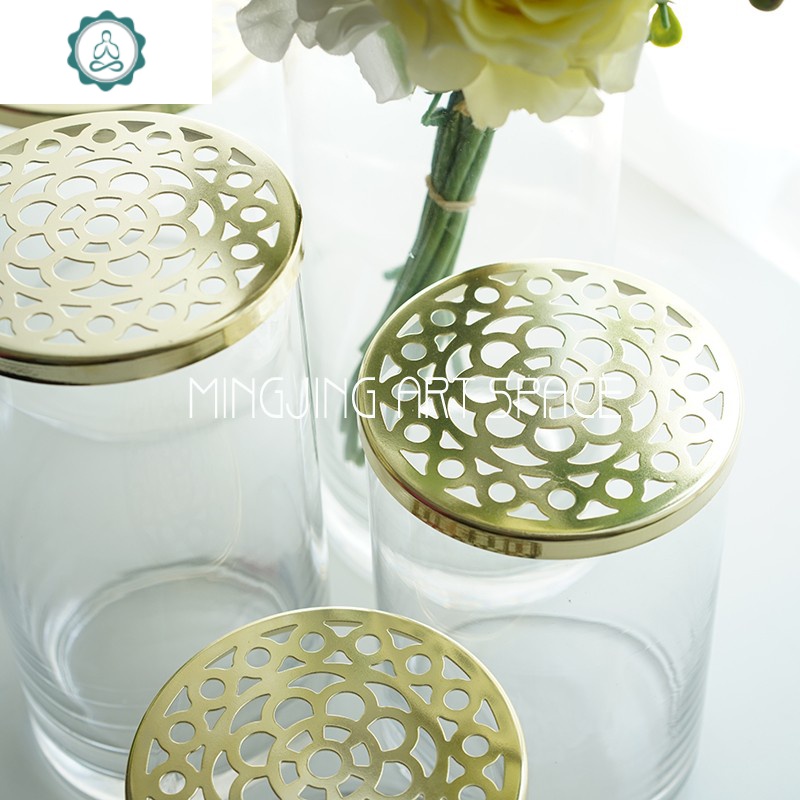 北欧直筒透明玻璃花瓶富贵竹鲜花水培花器家居花店插花摆件花艺封后12cm分支盖 窗花款 图片 高清实拍大图 苏宁易购