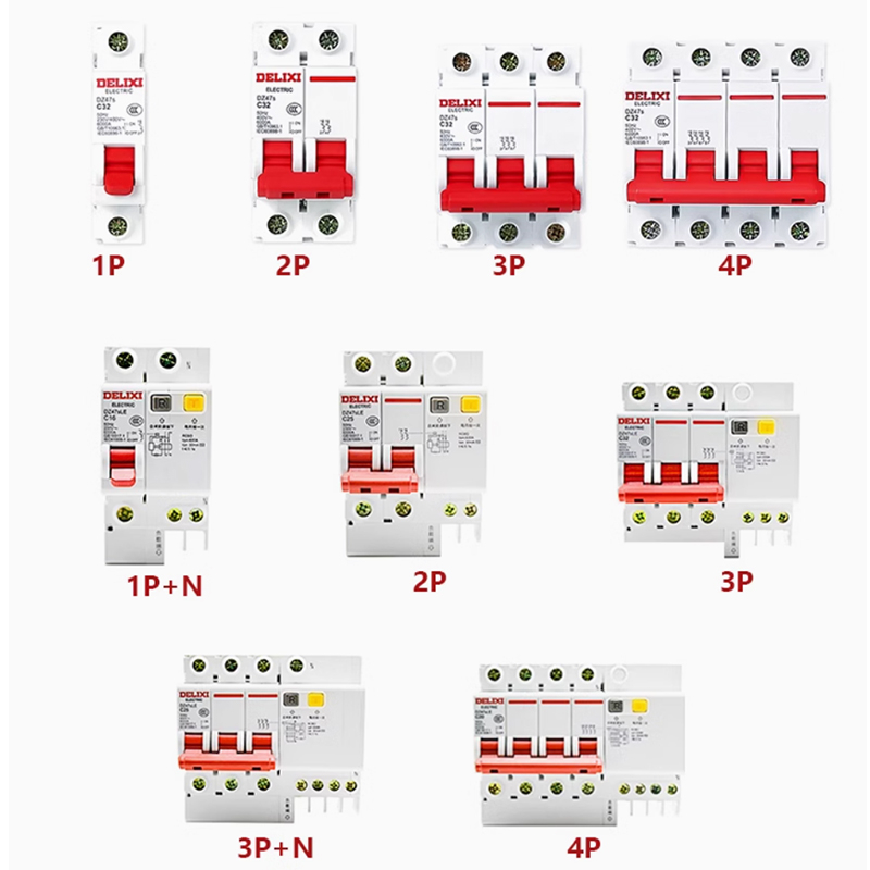 德力西 漏电空气开关 规格/型号: 2P 63A 单位:个高清大图