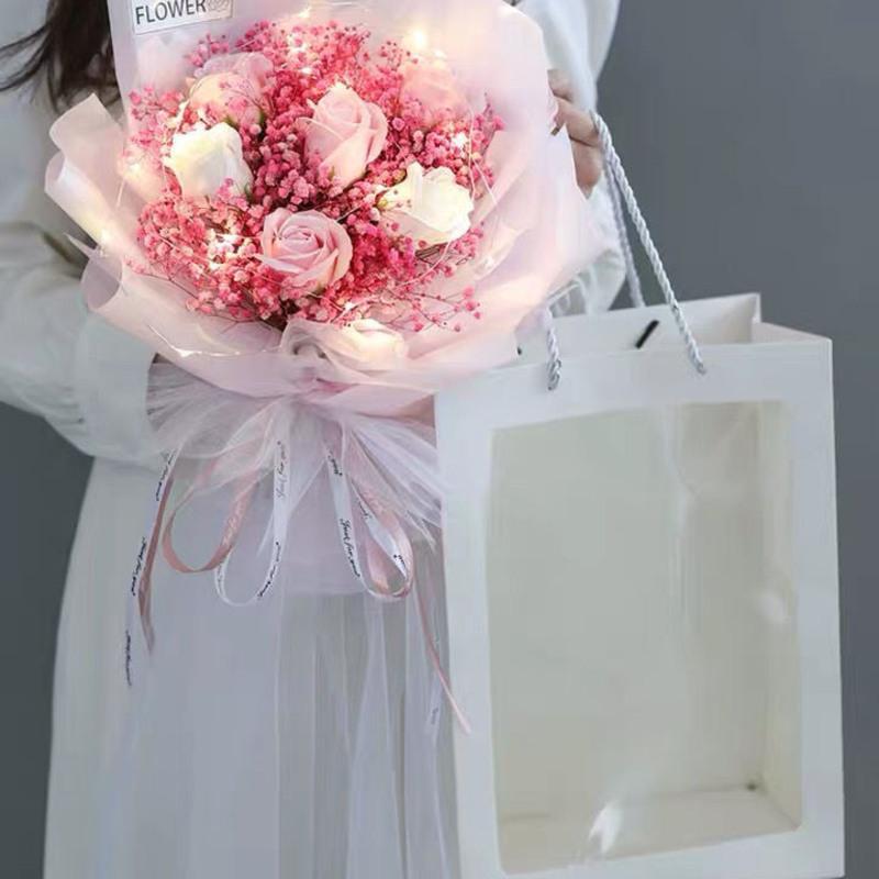 图书>农业/林业>园艺>图书其它>满天星玫瑰花束干花七夕情人节代写