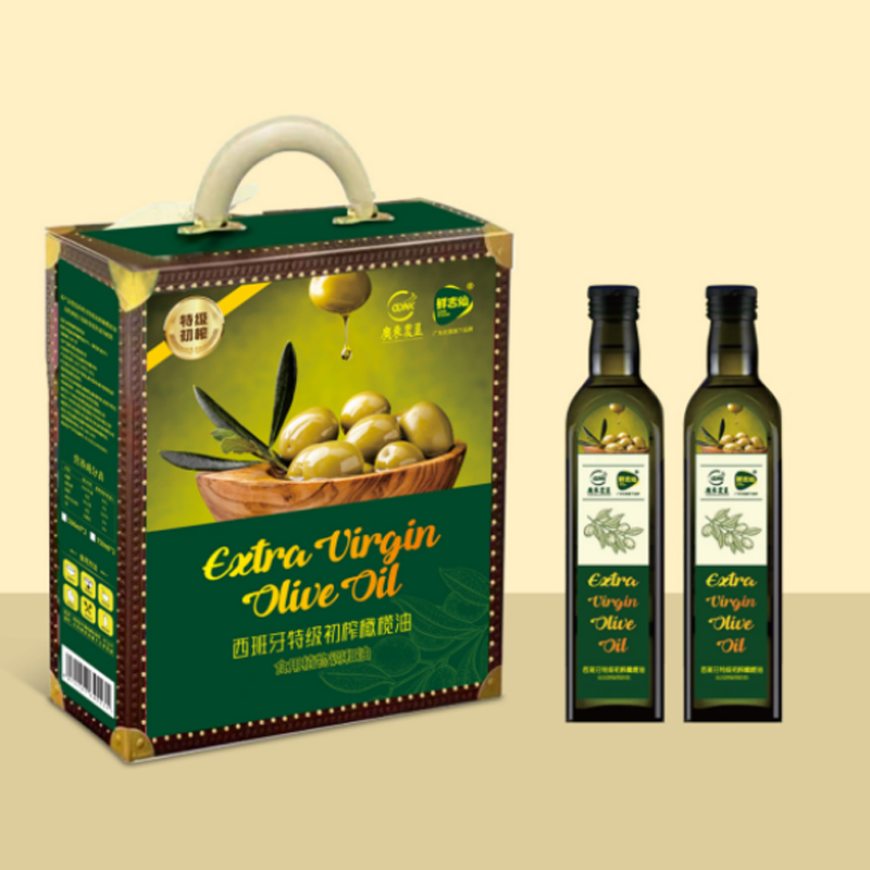 鲜吉仙西班牙特级初榨橄榄调和油268型500ml*2高清大图