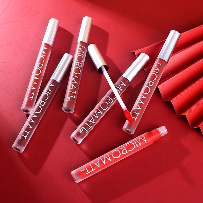 唇釉不掉色不沾杯烂番茄色车厘子镜面唇釉学生款套装 318#砖红色