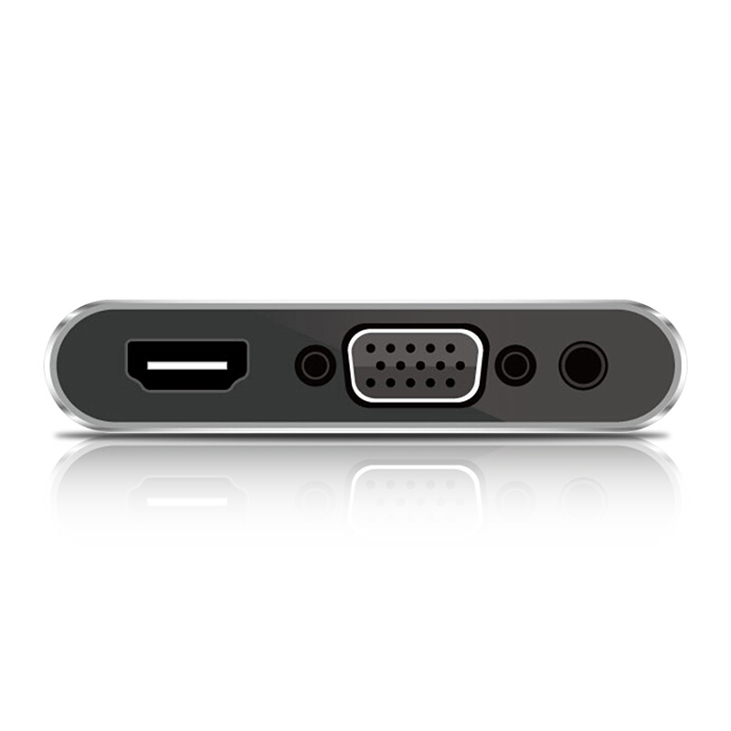 墨一 苹果ipad转hdmi转换器iPhone6手机连接高清视频电视显示器投影仪vga线口 玫瑰金