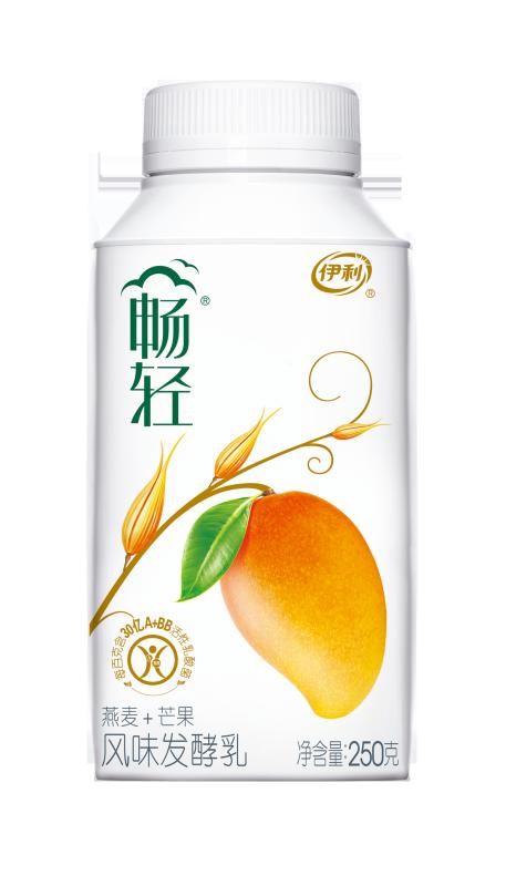 伊利 畅轻 风味发酵乳 燕麦+芒果酸奶酸牛奶 250g