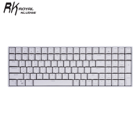 RK100(860)有线/蓝牙/无线2.4G三模机械键盘100键办公键盘可插拔轴台式机笔记本电脑键盘白色背光白色茶轴