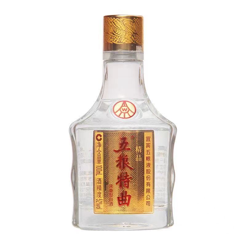 五粮液 五粮特曲精品 52度100ml 浓香型小酒 带非卖品字样高清大图