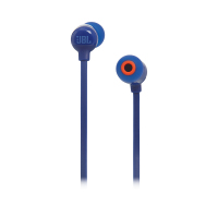 JBL T110BT 无线蓝牙耳机入耳式 立体声运动游戏手机耳机 通话重低音苹果安卓通用线控带麦K歌 蓝色