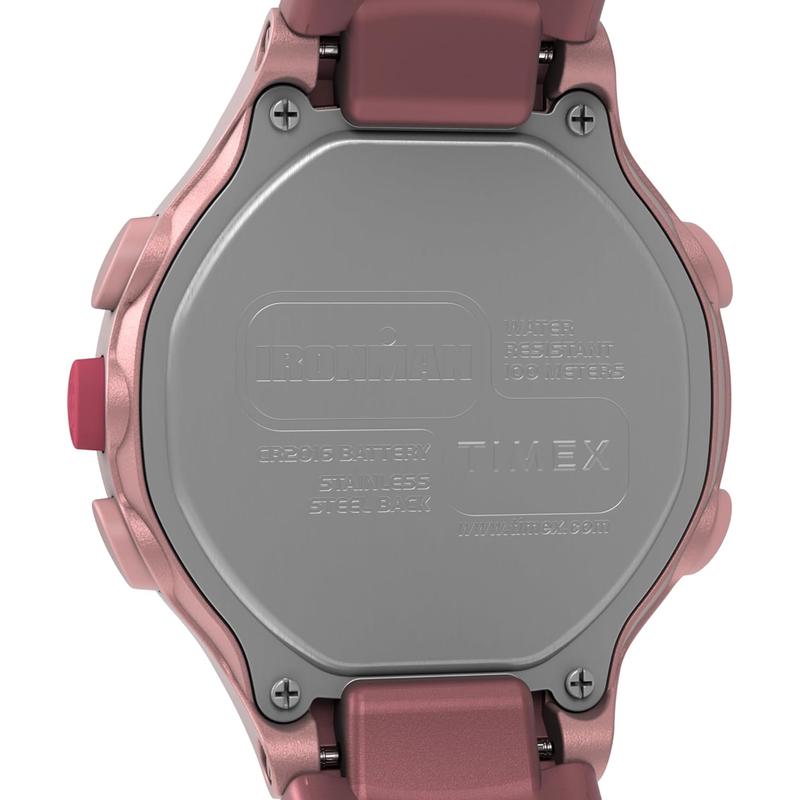 TIMEX粉色表盘硅胶带运动计时手表防水防震高清大图