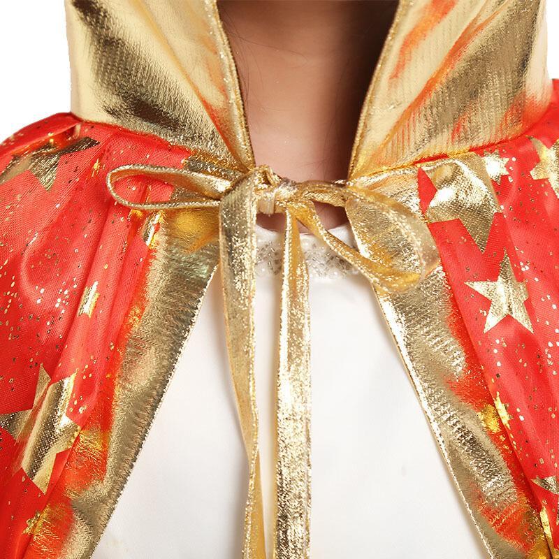 万圣节服装儿童女孩男面具万圣节道具披风节日装饰表演服饰