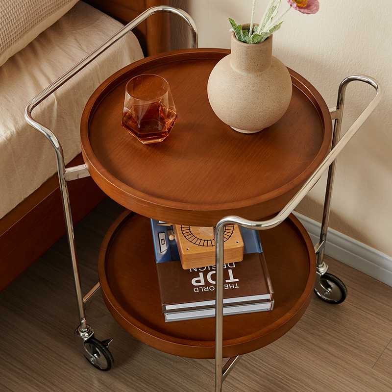 全友家居 意式极简茶几客厅可移动置物架沙发边几卧室床头桌子高清大图