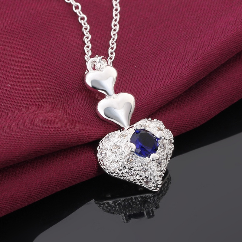 N640 Women Silver Necklace 镀925纯银女项链日韩版锁骨链潮人送女朋友七夕情人节礼物