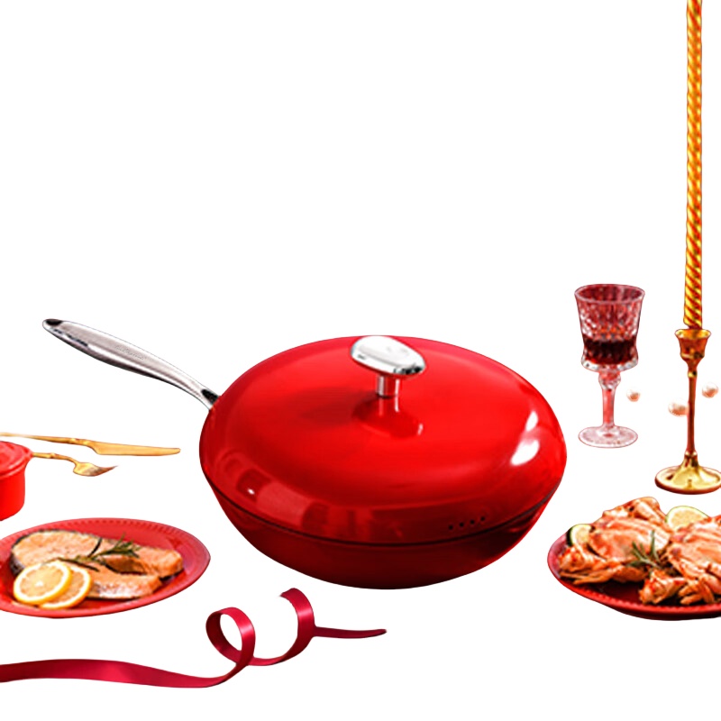 火象鹅卵石炒锅HXG-CG305个高清大图