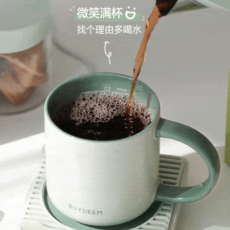 北鼎马克杯350ml茶咖皆宜自带刻度CD1018(颜色随机)高清大图