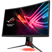 华硕(ASUS)ROG Strix XG27VQ 27英寸144HZ1800R曲率AURA-RGB信仰灯效电竞显示器 黑色