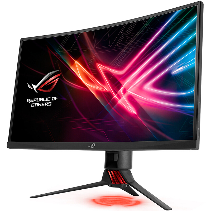 华硕(ASUS)ROG Strix XG27VQ 27英寸144HZ1800R曲率AURA-RGB信仰灯效电竞显示器 黑色