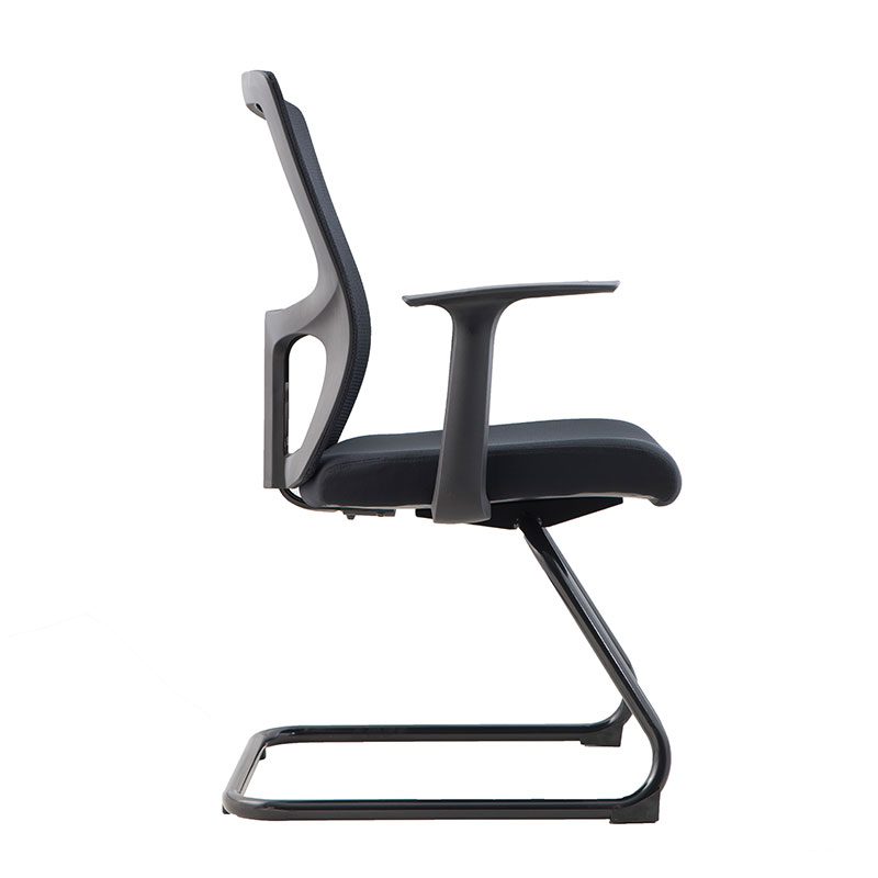 臻远 ZY-7428办公椅网椅中背职员椅会议椅弓形椅高清大图