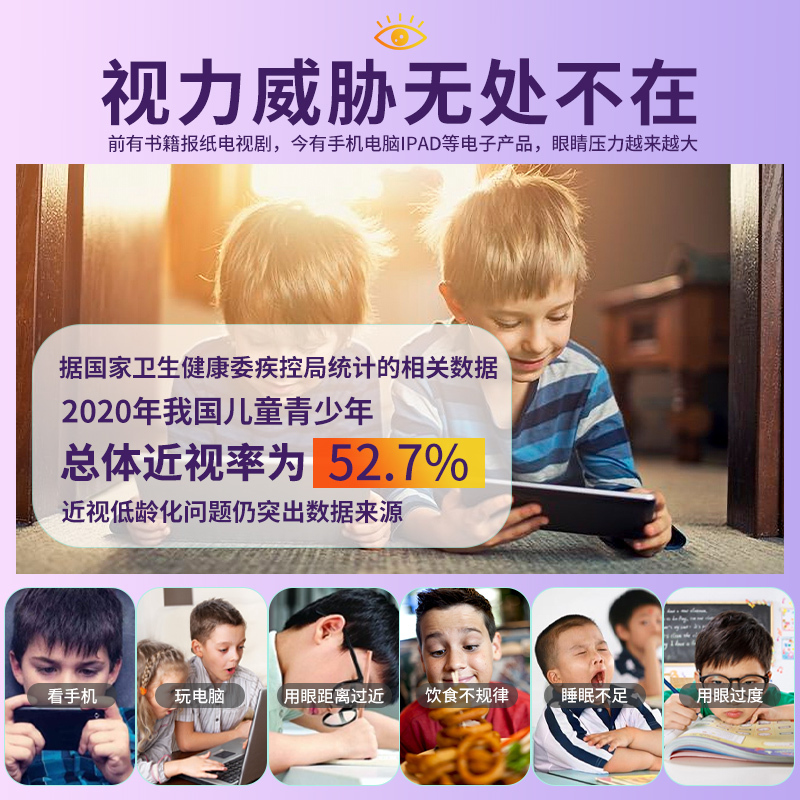 同仁堂蓝莓叶黄素酯软糖成人儿童老年官方旗舰店lm