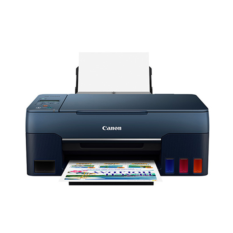 佳能canong2860彩色喷墨墨仓式连供照片相片打印机家用商用办公a4试卷