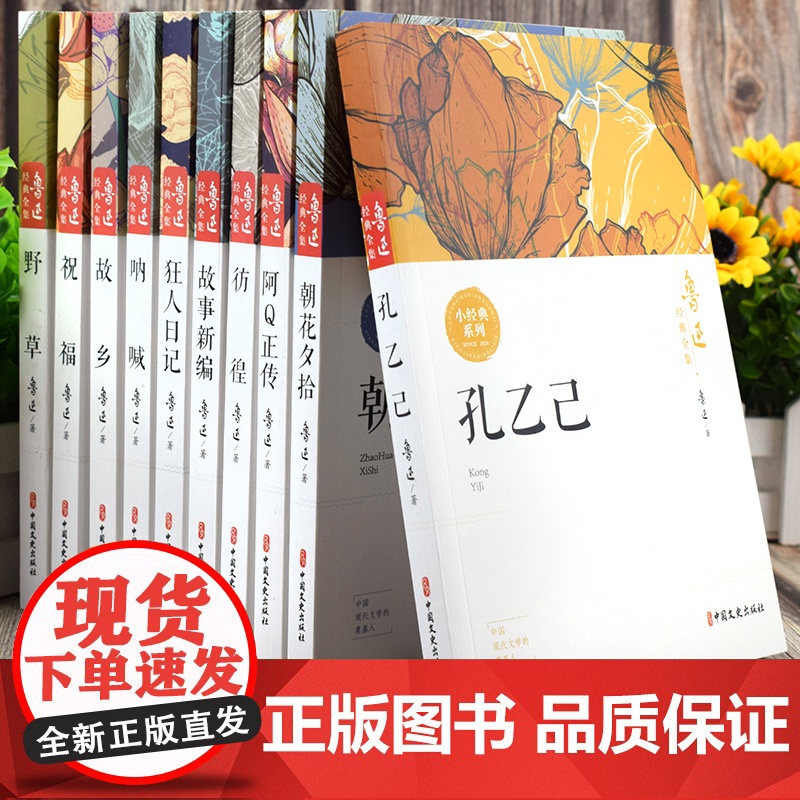 全10册鲁迅全集 朝花夕拾故乡鲁迅原著正版 狂人日记呐喊阿Q正传故事新编野草彷徨孔乙己祝福 初中生六七年级必读书经典散文高清大图