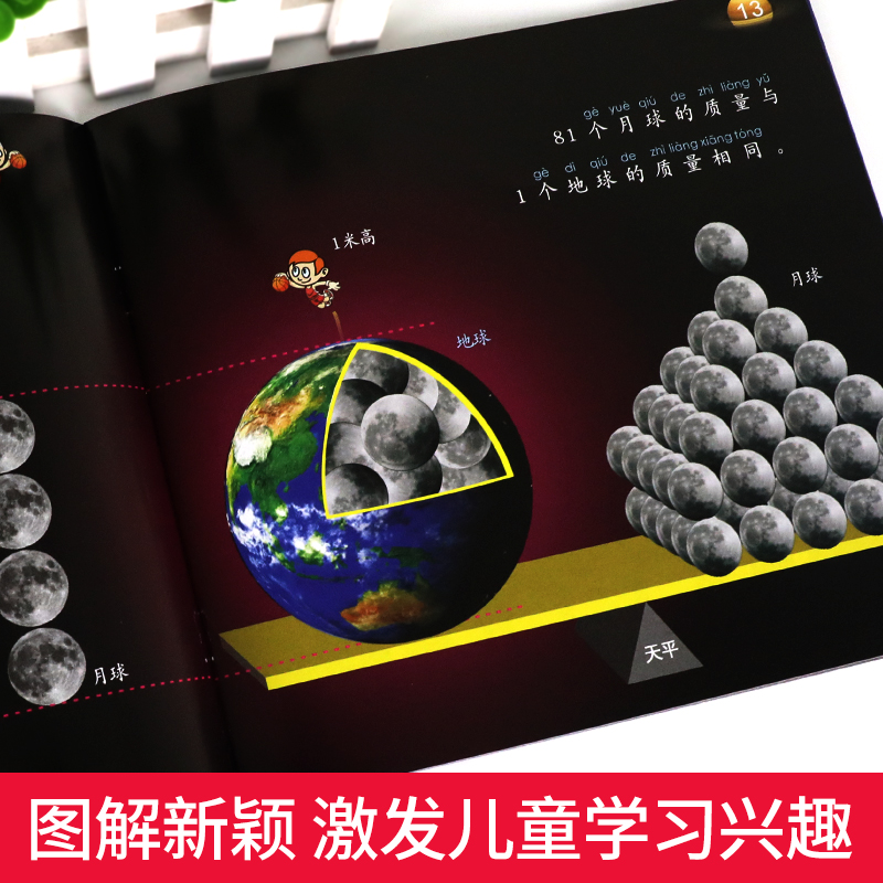 [醉染正版]少儿天文注音版 宇宙太空百科全书关于宇宙星球的书 天文学读物幼儿童揭秘星空天文学知识绘本天文科普类书籍 探索高清大图