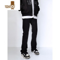 YANXU高街vibe微喇黑色牛仔裤男潮牌直筒显瘦美式百搭长裤cleanfit裤子