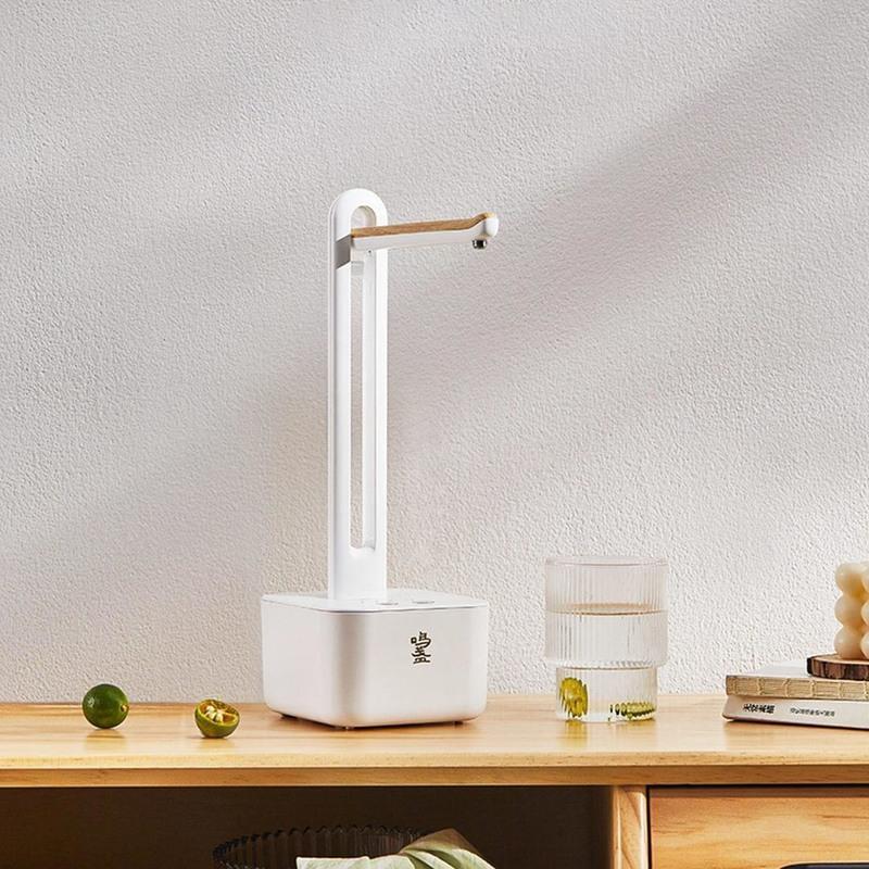 鸣盏上水器小米有品鸣盏无线自动上水器桌面桶装水电动抽水器吸水机