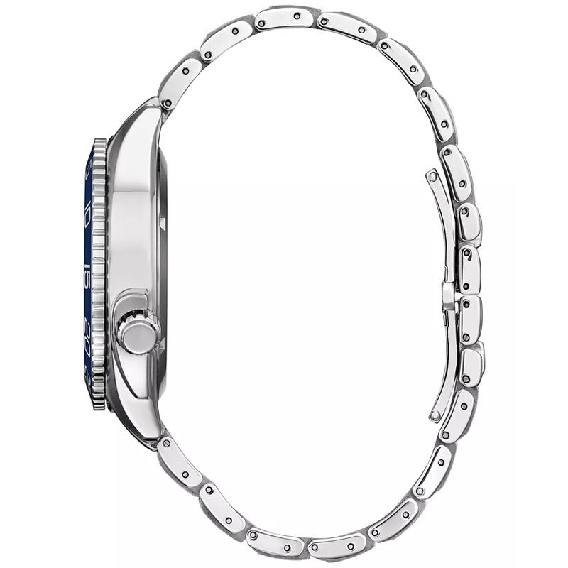 西铁城(CITIZEN)光动能男士运动豪华不锈钢腕表42mm防水防刮蓝宝石镜面高清大图