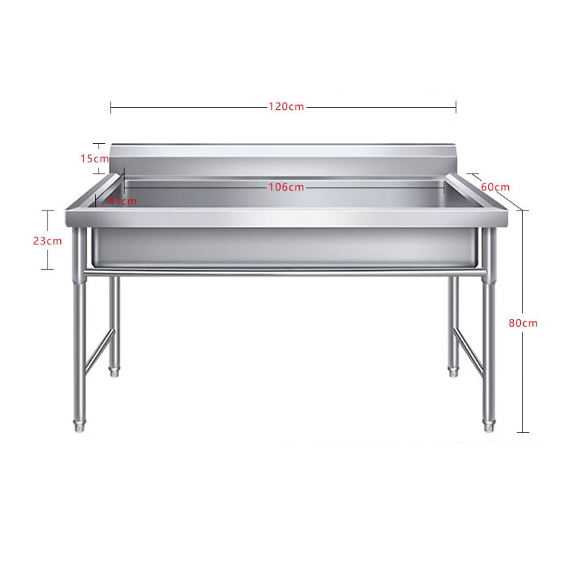 不锈钢水池 长1200x高800x宽600高清大图
