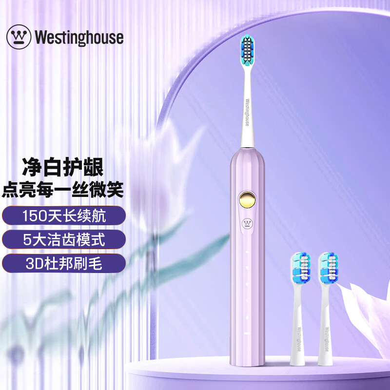 西屋(WESTINGHOUSE)成人声波电动牙刷震动式充电牙刷电动牙刷WT-0506