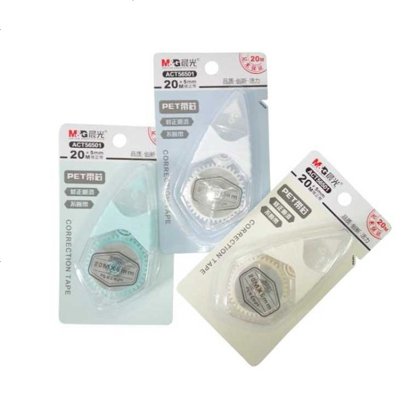 PET透明塑料带修正带56501塑料带20米PET学生涂改带 56501塑料带2个