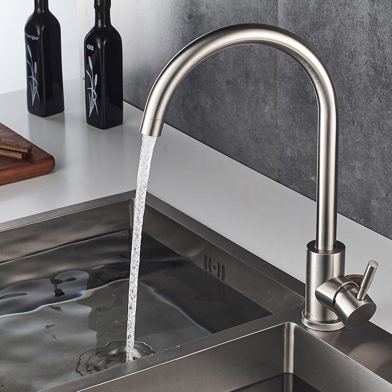 厨房水龙头冷热厨房纳丽雅水龙头不锈钢洗菜盆水龙头可旋转