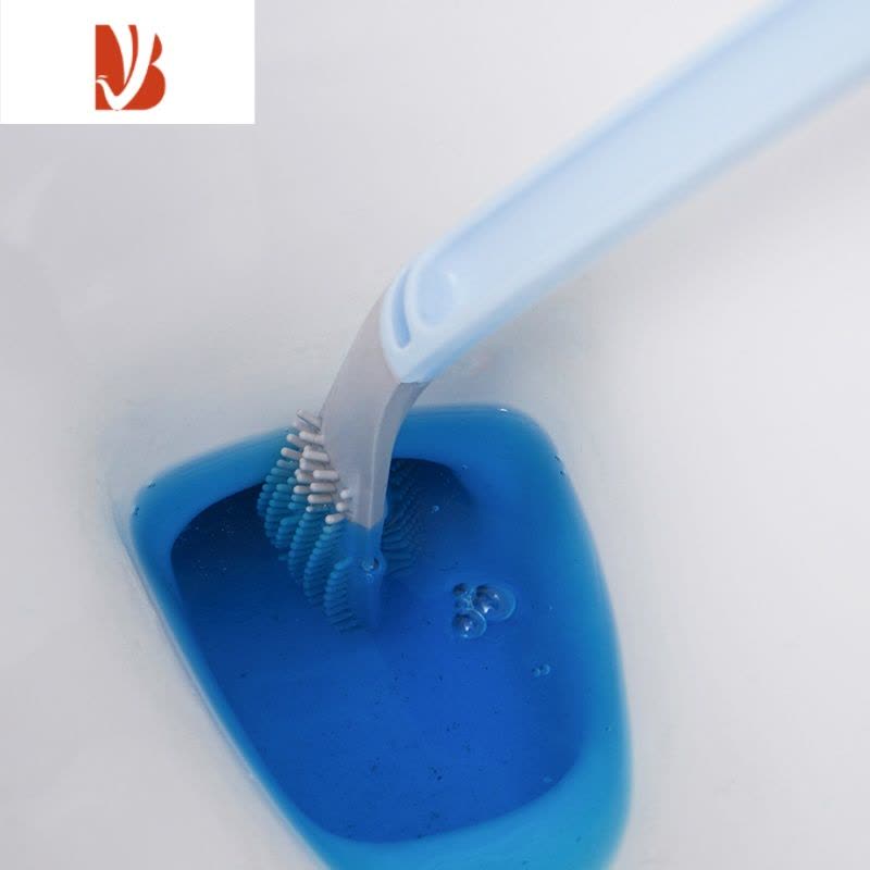 三维工匠高尔夫硅胶马桶刷家用无死角洗厕所刷子壁挂网红卫生间黑科技器图片