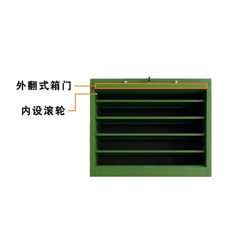 乙壬供图箱户外地图柜野外作训地图携行箱演习图纸供图箱军绿色单节柜
