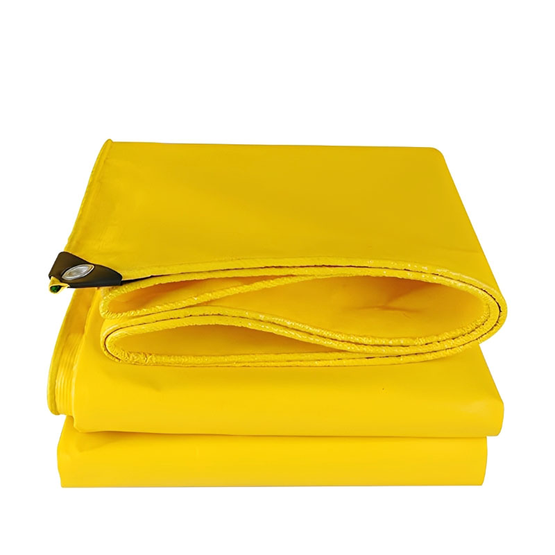 围盛 pvc防雨布油布篷布 黄色 平方米高清大图
