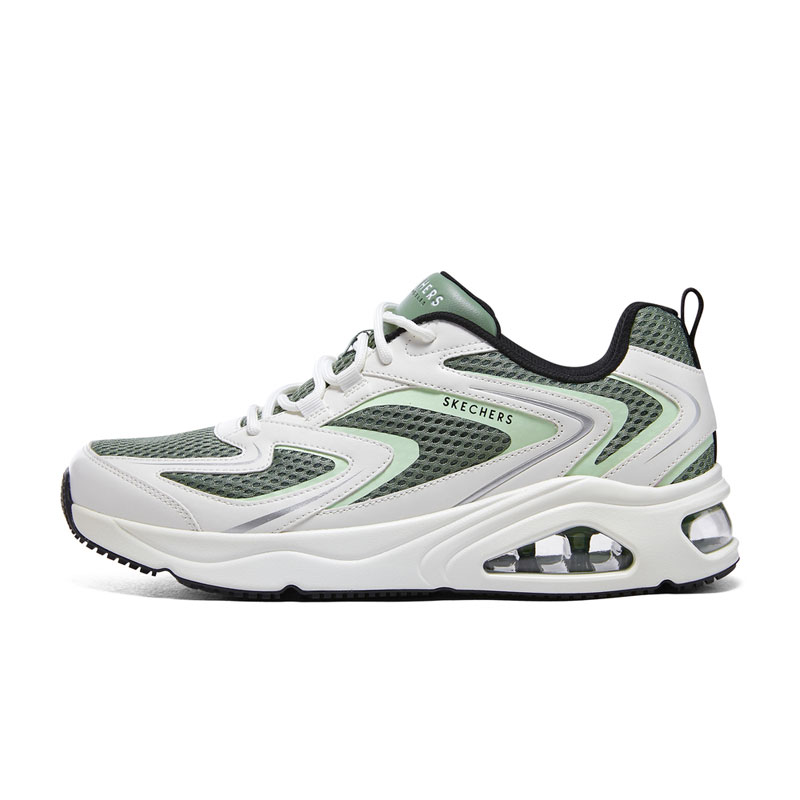 Skechers斯凯奇男子新款缓震气垫透气运动休闲鞋跑步鞋 183079-SAGE ZP高清大图