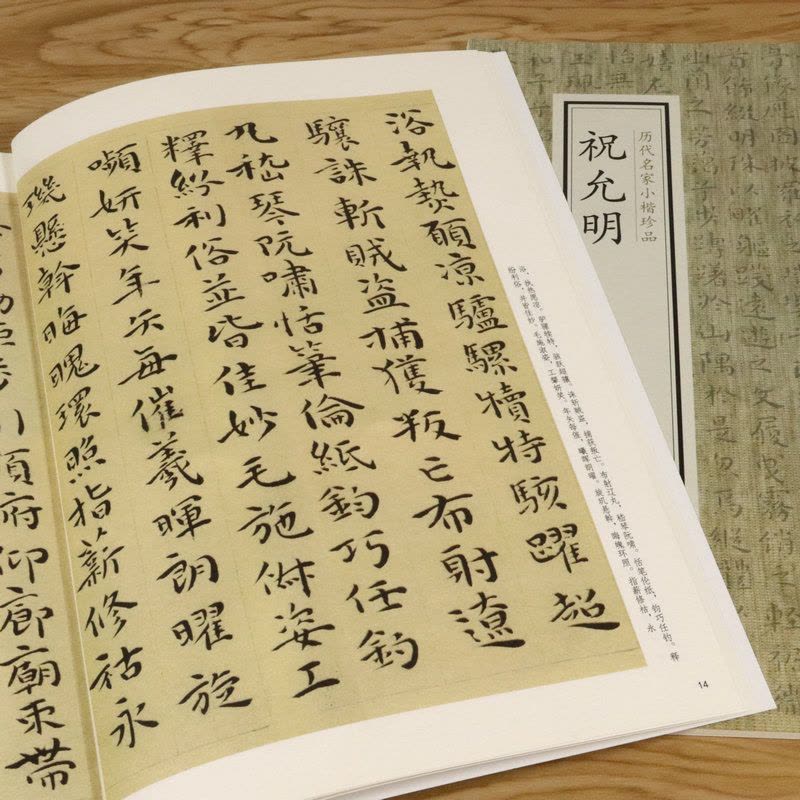 [醉染正版]历代名家小楷珍品 祝允明书法集全集小楷毛笔书法字帖繁体旁注孝女曹娥碑五种云江记滕王阁序书前后赤壁赋书籍图片