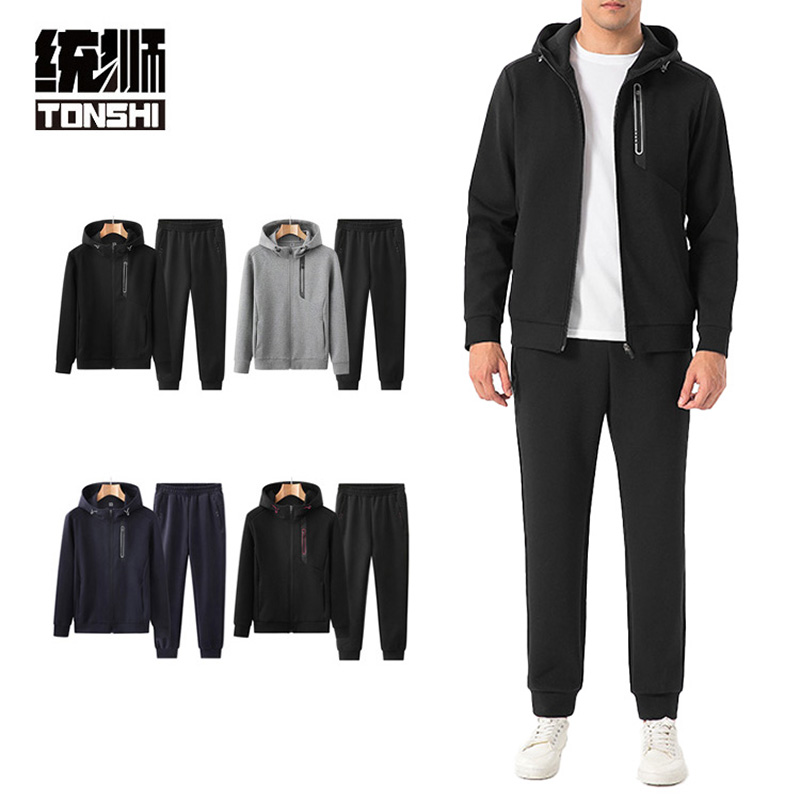 统狮 运动套装 C14 套 黑色+黑色 3XL