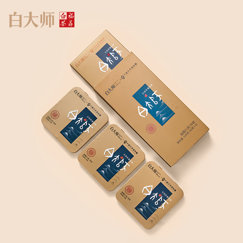 白大师茶叶白茶2017年文博联名限定寿眉闷壶套装送礼120g高清大图