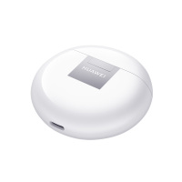 华为/HUAWEI FreeBuds 4 真无线蓝牙耳机 半开放主动降噪2.0 舒适佩戴 高解析音质 无线充版 陶瓷白