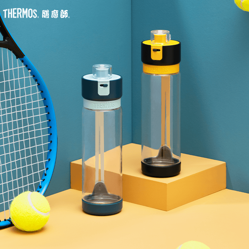 膳膳魔师(THERMOS)朱一龙同款膳魔师新品膳魔師Tritan塑料水杯男女大容量运动瓶健身便携水杯TCSC-660