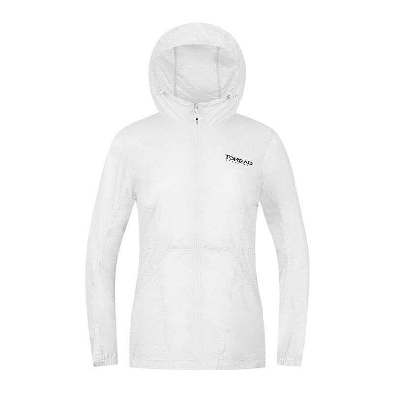 探路者皮肤衣女户外防晒衣女 防紫外线户外风衣防晒服后背开叉超轻高透湿超薄透气女士运动速干风衣外套图片