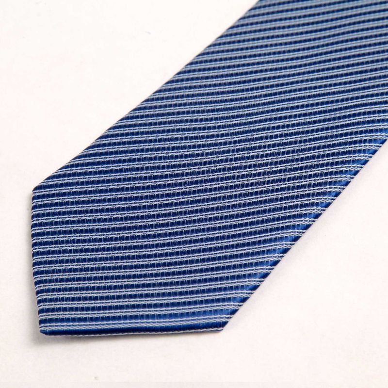 lidenamani利登阿玛尼ea男士领带新款深蓝色提花条纹丝质商务正装百搭