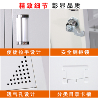 绵冠更衣柜员工柜带门锁铁皮柜储物柜职员柜浴室柜 十二门更衣柜