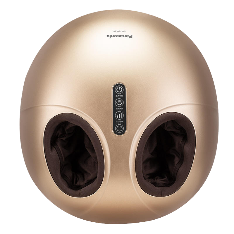 松下(Panasonic)足底按摩器全自动揉捏热疗脚底足部按摩仪家用脚部足疗机 送父母长辈礼品生日礼物 DA80 香槟金
