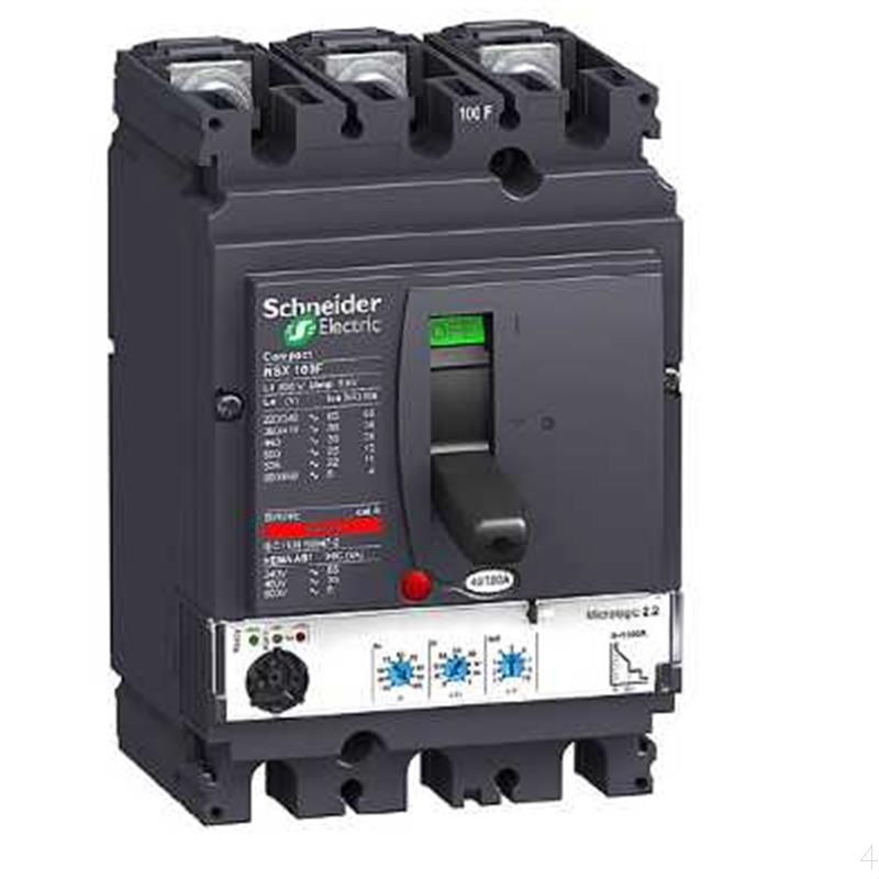 施耐德 Schneider Electric 固定式塑壳断路器NSX160F Mic5.2A 160A 3P3D