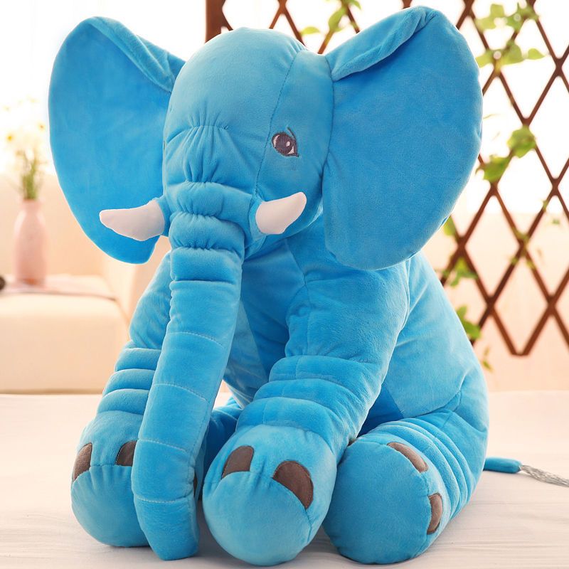 安抚大象毛绒玩具公仔婴儿抱枕头玩偶睡觉布娃娃宝宝陪睡生日礼物灰色