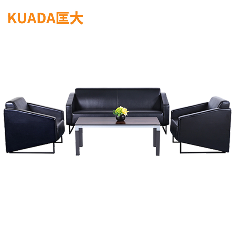 匡大 酒店沙发办公沙发 皮艺沙发 办公室接待沙发 西皮 沙发组合 KDT285高清大图