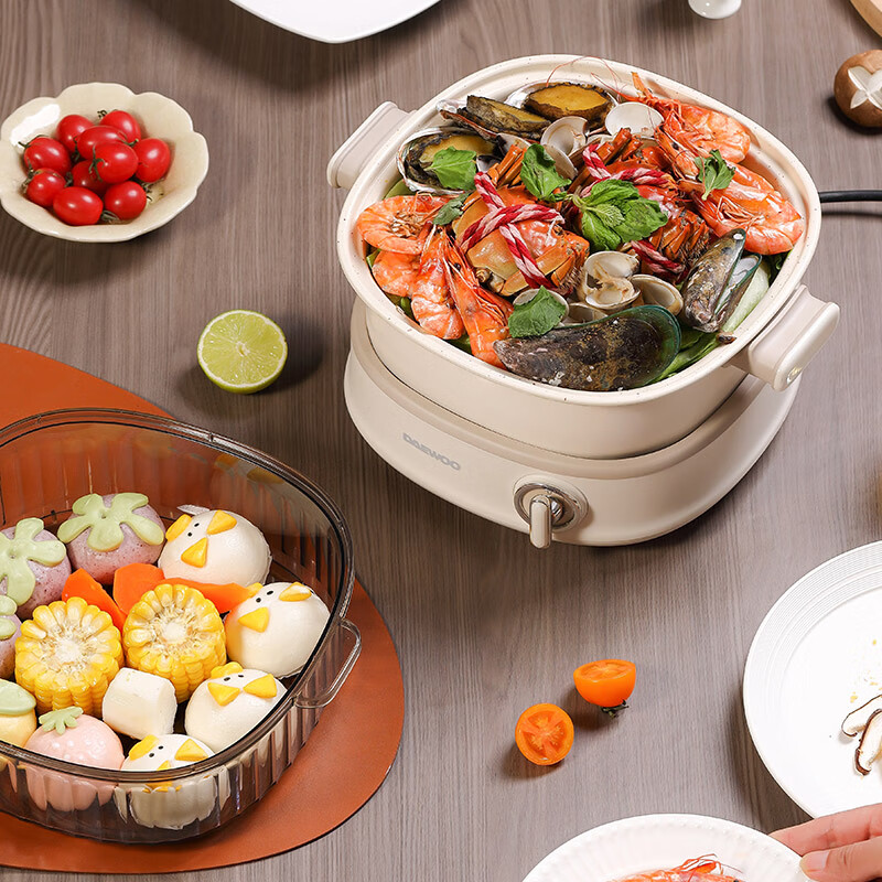 大宇(DAYUFOOD) 电火锅DYHG-8530白爵白(彩邮外)高清大图