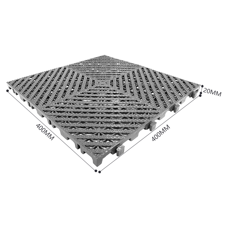 臻远 ZY3121302地格栅塑料拼接地板垫网格垫板 灰色高清大图