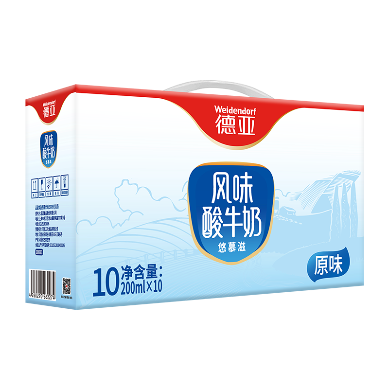 德亚(锦绣凝华)风味酸牛奶 原味200ml*10礼盒